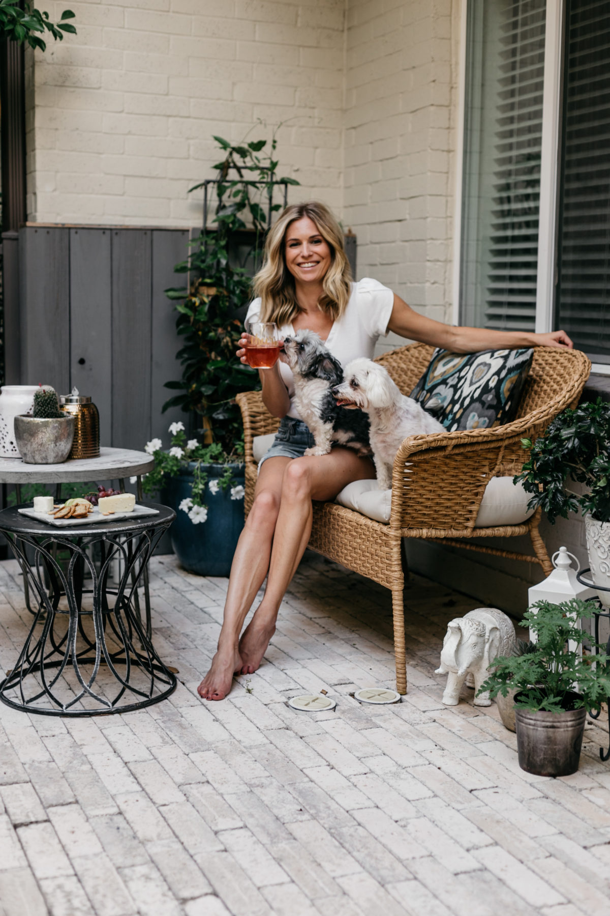 One Small Blonde is sharing her patio