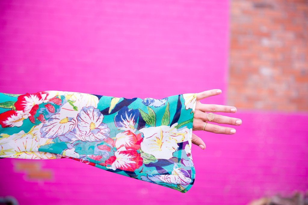 floral off the shoulder top